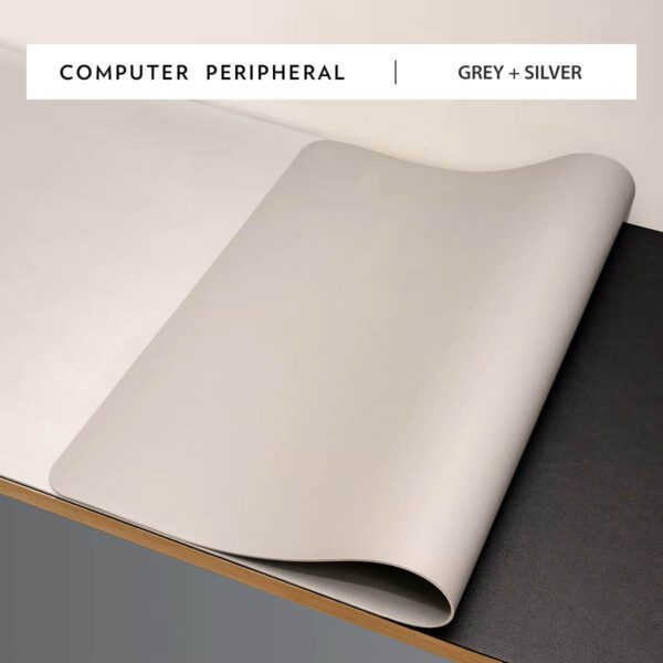 desk pad silver grey
